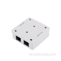 Cat5e UTP Dual Port RJ45 Surface Mount Box